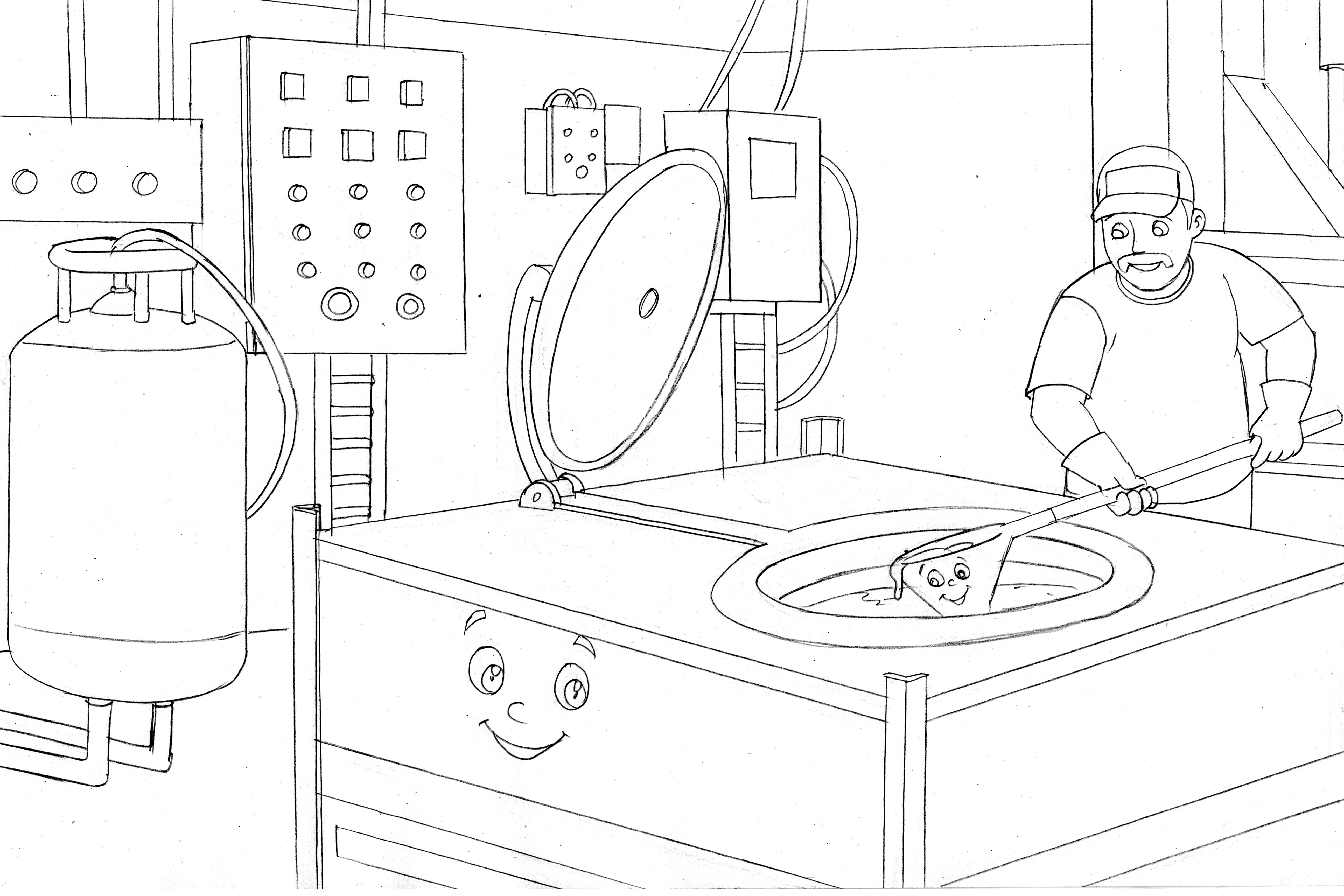 manufacturing coloring page